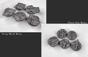 Assorted 25mm 32mm and 40mm Bases for Miniatures