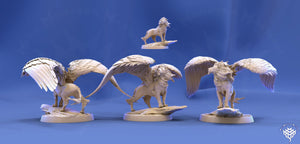 Celestial Winged Lion Miniatures