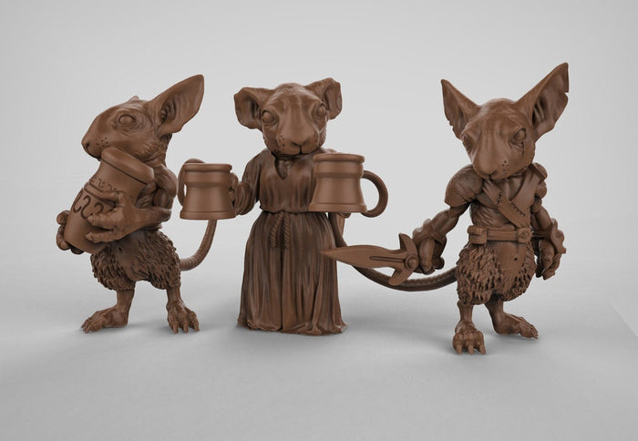 Mousling Musin Fighter and NPC 28mm or 32mm Miniatures