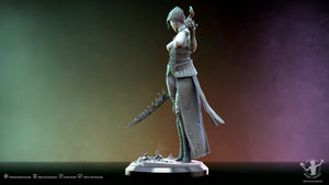 Shryka Death's Spell Weaver Includes Halloween Witch, SFW & NSFW 1:10th and 14th Scale Resin Model Kit by Ben Douglas