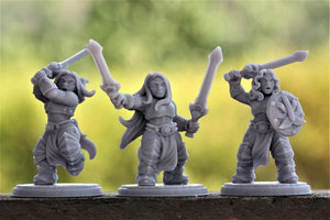 Female Dwarven Sword Soldiers