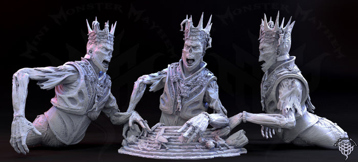 Giant Zombie Lich Undead King 28mm Halloween Miniature