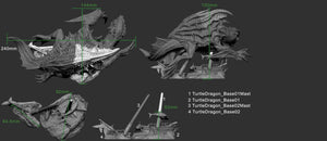 Dragon Turtle Gargantuan 28mm Miniatures