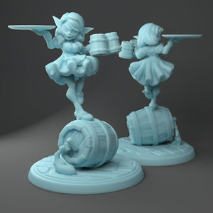Female Pinup Goblin Barmaid Wench       28mm or 32mm Miniatures