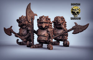 Hedgehog Halberd Fighters 28mm or 32mm Miniatures