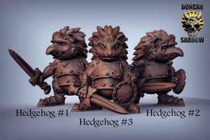 Hedgehog Sword Knights 28mm or 32mm Miniatures