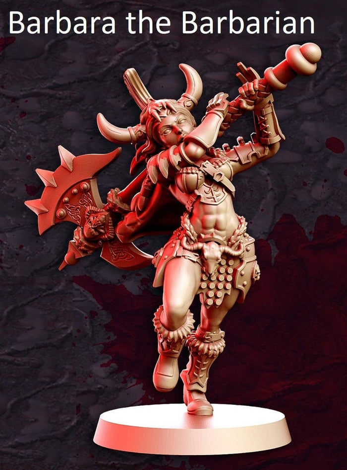 Sexy Female Barbarian Barbara Legends 28mm or 32mm Miniatures