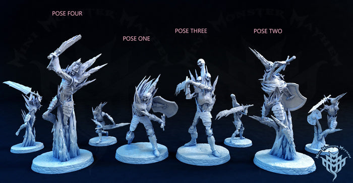 Undead Frost Bitten Berserkers Miniatures