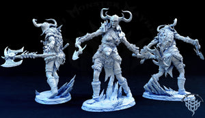Female Frost Giant 28mm Miniature