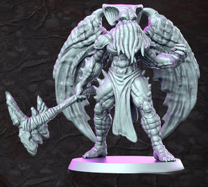 Cthulu Illithid Barbarian - Multiverse 3 -  28mm or 32mm Miniatures
