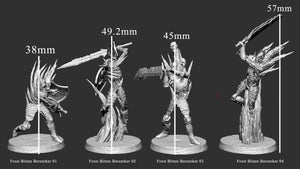 Undead Frost Bitten Berserkers Miniatures