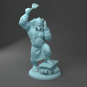 Grub the Firbolg Cook Giant-Kin             28mm or 32mm Miniatures