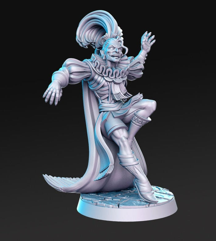 Deranged Crazy Jester Insane Clown 28mm or 32mm Miniatures