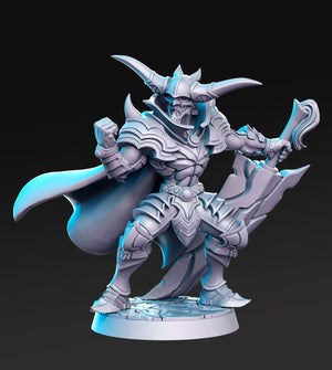 Evil Undead Knight King Dhardan 28mm or 32mm Miniatures