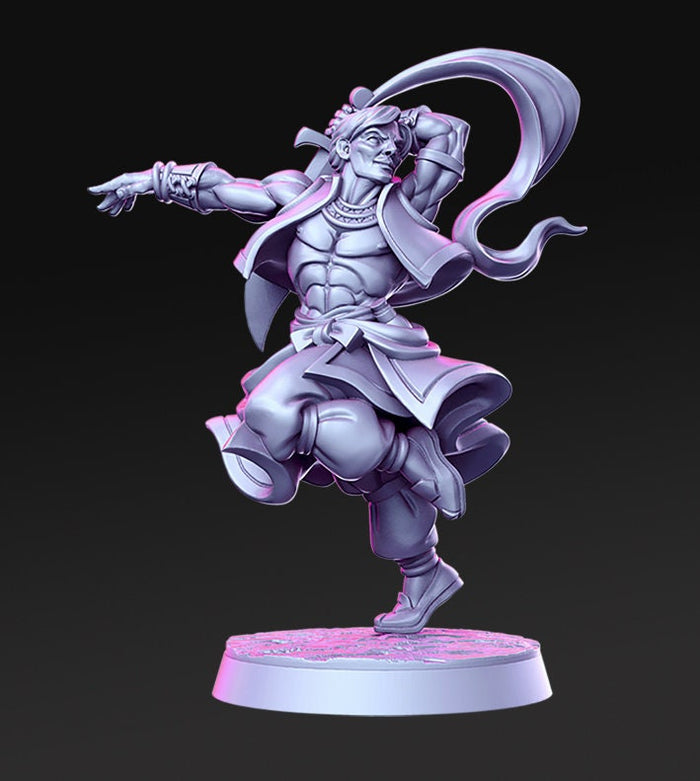 Sexy Male Sword Blade Dancer Al'Nair 28mm or 32mm Miniatures