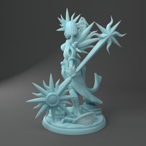 Female Sun Cleric W/Holy Symbol             28mm or 32mm Miniatures