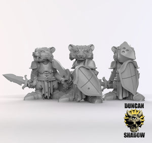 Raccoon Folk Paladin 28mm or 32mm Miniatures