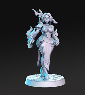 Sexy Female Cleric Fighter Pinup Mai 28mm or 32mm Miniatures