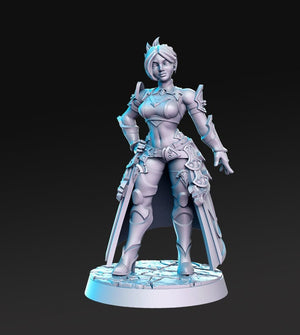 Sexy Female Warrior Knight Lolissa 28mm or 32mm Miniatures