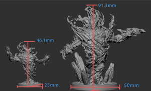 Fire Elementals - Greater and Lesser Miniatures