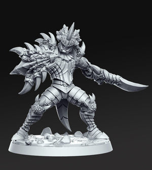 Azzidesh Dragon Slayer Monster Hunter 28mm or 32mm Miniatures