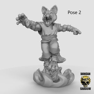 Fox Kitsune Sorcerers 28mm or 32mm Miniatures