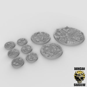 Leaf Forest Floor Resin Bases for Miniatures 25mm, 40mm, 50mm, and 80mm