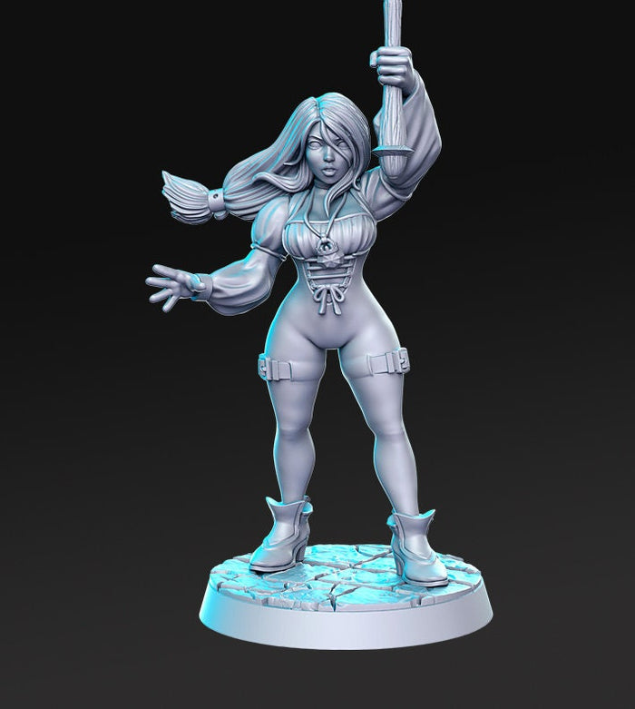 Seila Phillipos Sexy Female Adventurer 28mm or 32mm Miniatures