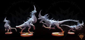 Raptor Dinosaurs 3 Varieties 28mm Miniatures