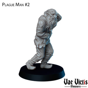 Plague Ridden Citizens 28mm or 32mm Miniatures