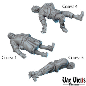 Corpses / Dead Body Scatter 28mm or 32mm Miniatures