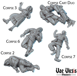 Corpses / Dead Body Scatter 28mm or 32mm Miniatures