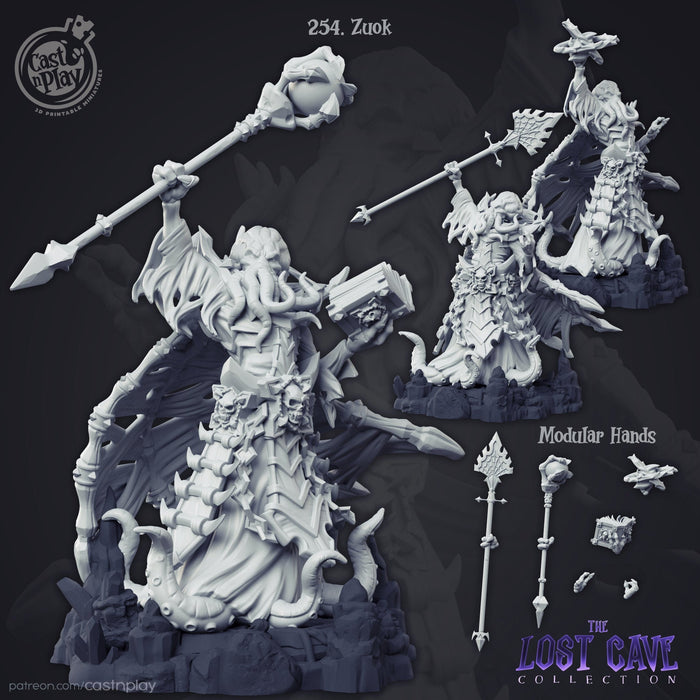 Zuok Illithid Mind Flyer - 28mm or 32mm Miniatures