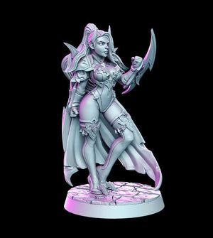 Sexy Assassin Elena  28mm or 32mm Miniatures