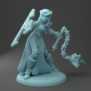 Female Tiefling Cleric Sister Chaste      28mm or 32mm Miniatures