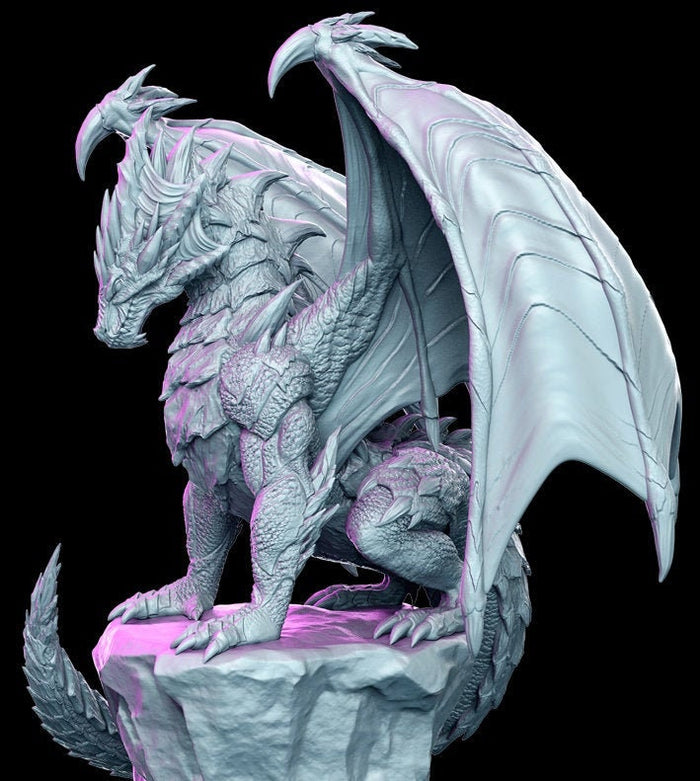 Krukhnir Spiked Dragon Figure
