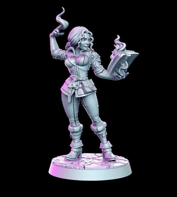 Silveria Sorceress Wizard 28mm or 32mm Miniatures