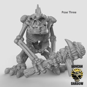 Undead Skeleton River Trolls Monster 28mm or 32mm Miniatures