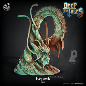 Kepesk Ancient Sea Dragon - 28mm or 32mm Miniatures