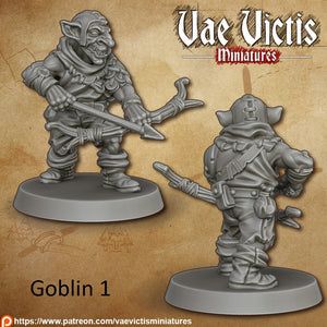 Goblin Gang Fighters, Shaman, and Dead 28mm or 32mm Miniatures