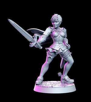 Berserker Casca "Cleto" Sexy Fighter - Age of Darkness -  28mm or 32mm Miniatures