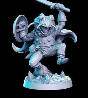 Toadin Anime Frog Fighter - JRPG Vol.3 - 28mm or 32mm Miniatures