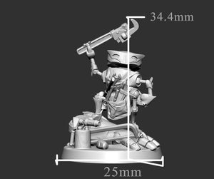 Argent Builder Robot Helper Construct Miniatures