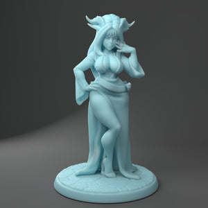 Dragon Mistress of the Night Spooky Costume Sexy Lady  - 28mm or 32mm Halloween Miniatures