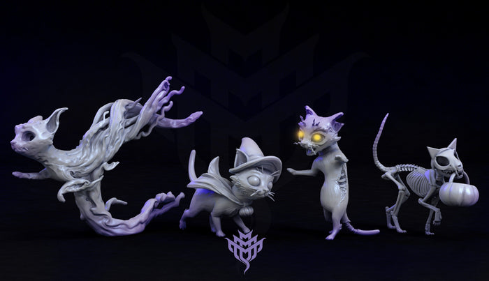 Cat Trick or Treat Adorable Nightmares Halloween Miniatures