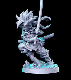 Kentaro Anime Katana Fighter Crono - JRPG Vol.3 - 28mm or 32mm Miniatures