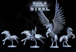 Iron Stallion Constructs - Horse and Pegasus 28mm Miniatures