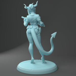 Stacy the Succubus in Sexy Police Woman Halloween          28mm or 32mm Miniatures