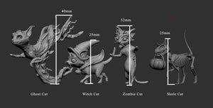 Cat Trick or Treat Adorable Nightmares Halloween Miniatures