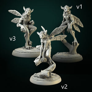 Forest Mephit Figures (3 Poses) 28mm or 32mm Miniatures